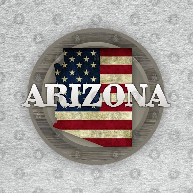 Arizona American Flag by Dale Preston Design